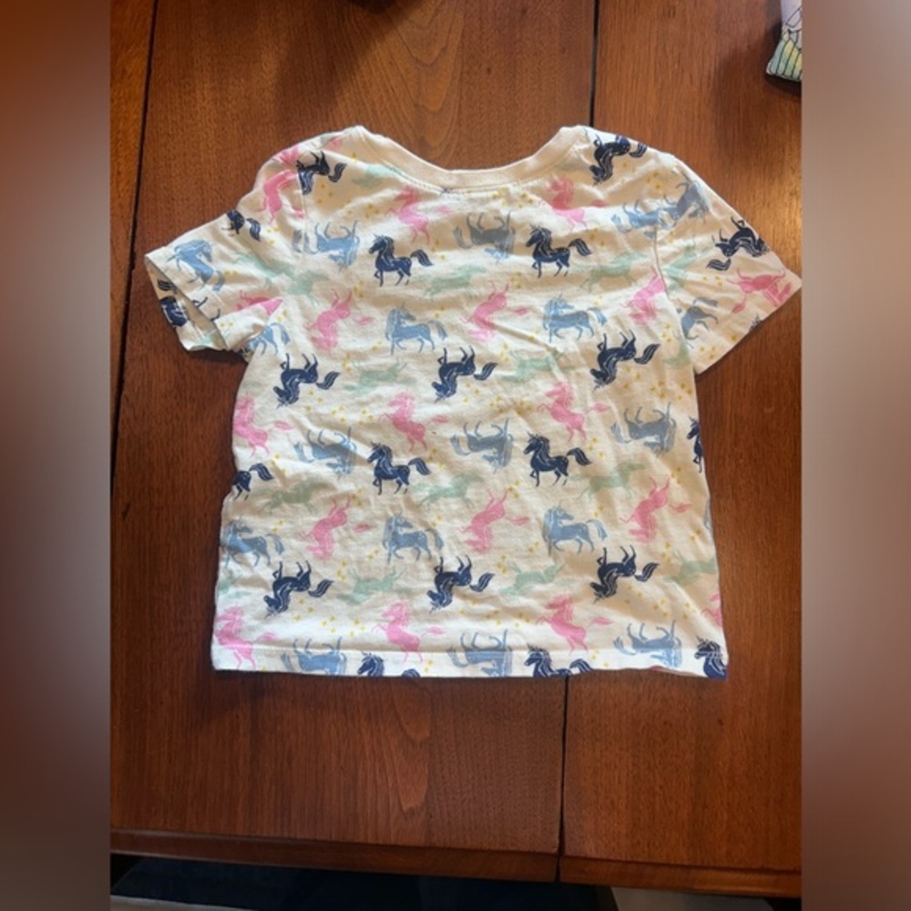 Multicolor Unicorn Print T-Shirt